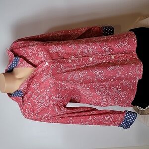 American Living Button up Shirt Light Red, White & Blue 🇺🇸🇺🇸🇺🇸